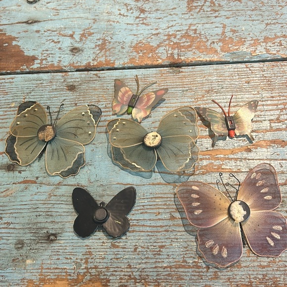 Vintage mixed lot of butterfly refrigerator magnets 6 pieces - Picture 2 of 8